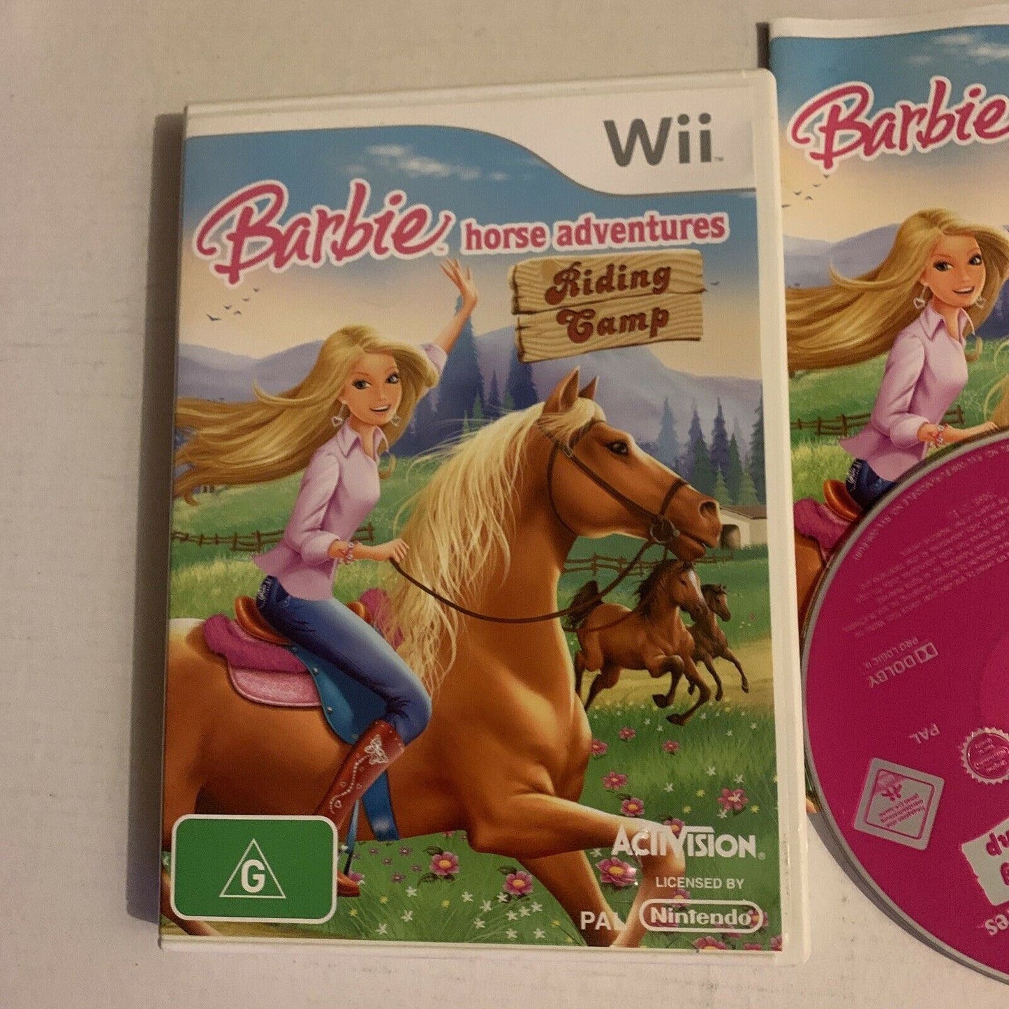 Barbie: Horse Adventures - Riding Camp - Nintendo Wii PAL With Manual