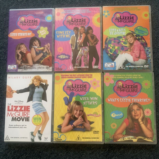 6x Lizzie McGuire DVD Collection - Region 4