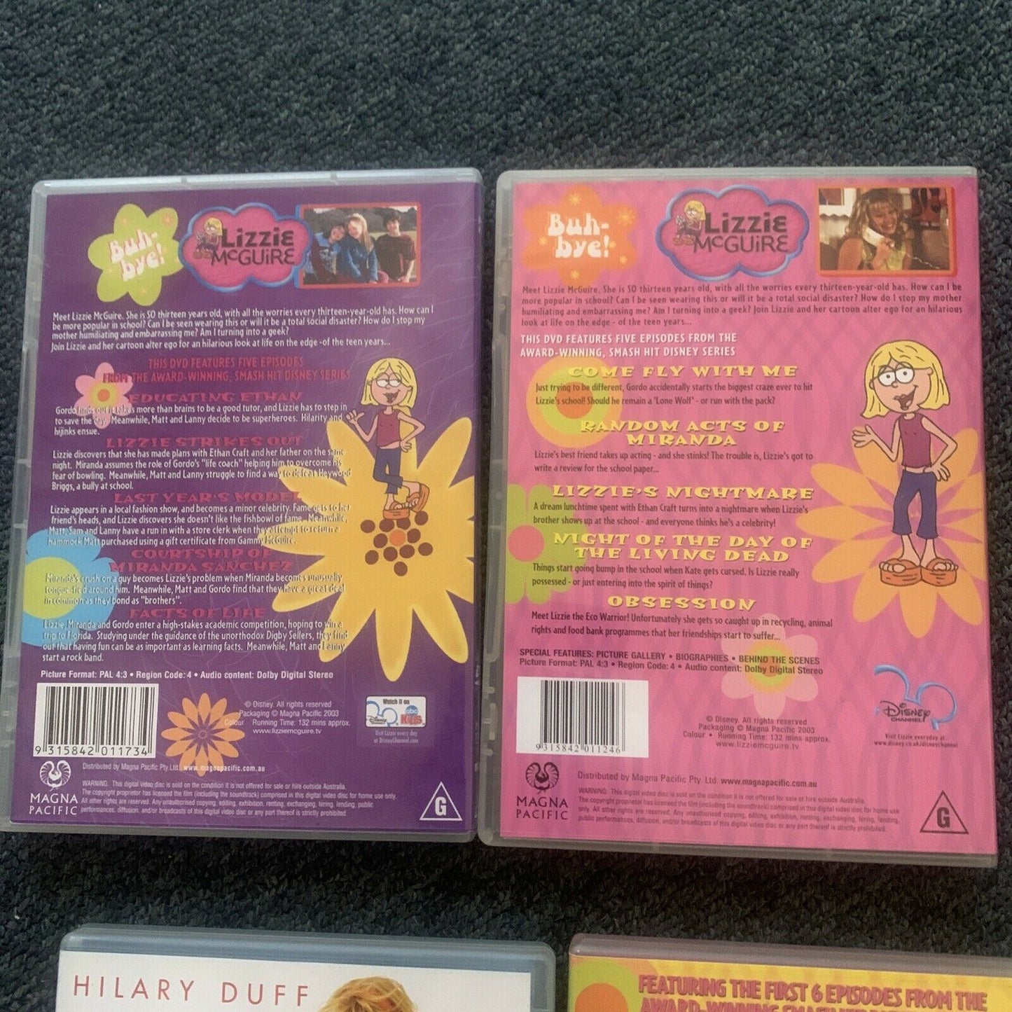 6x Lizzie McGuire DVD Collection - Region 4