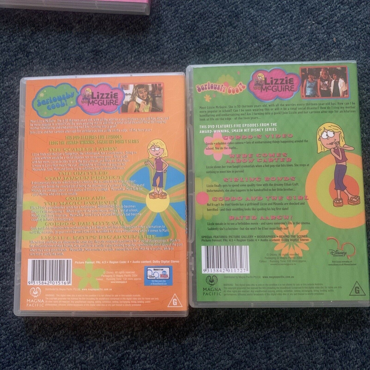 6x Lizzie McGuire DVD Collection - Region 4