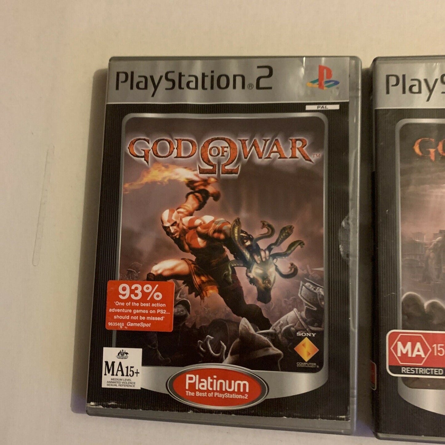 God of War I & God Of War II 2 - Playstation 2 (PS2) PAL With Manual