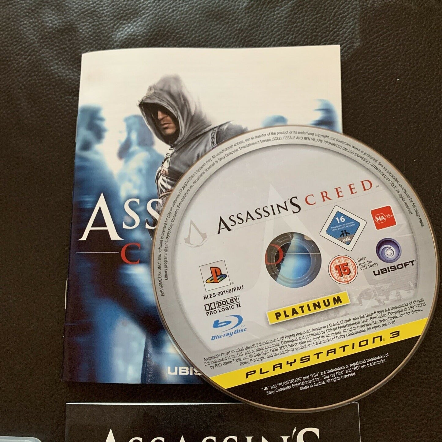 Assassins Creed 1 & Assassin's Creed Revelations - PS3 Game With Manual