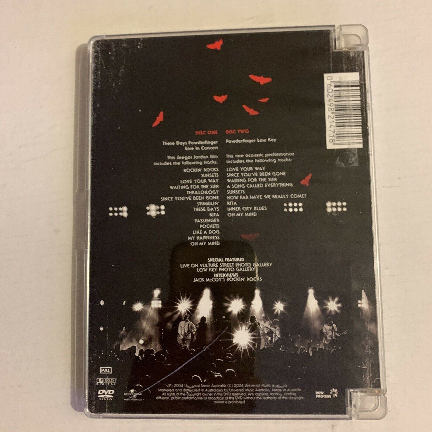 Powderfinger - These Days Powderfinger In Concert  (DVD, 2004, 2-Disc)