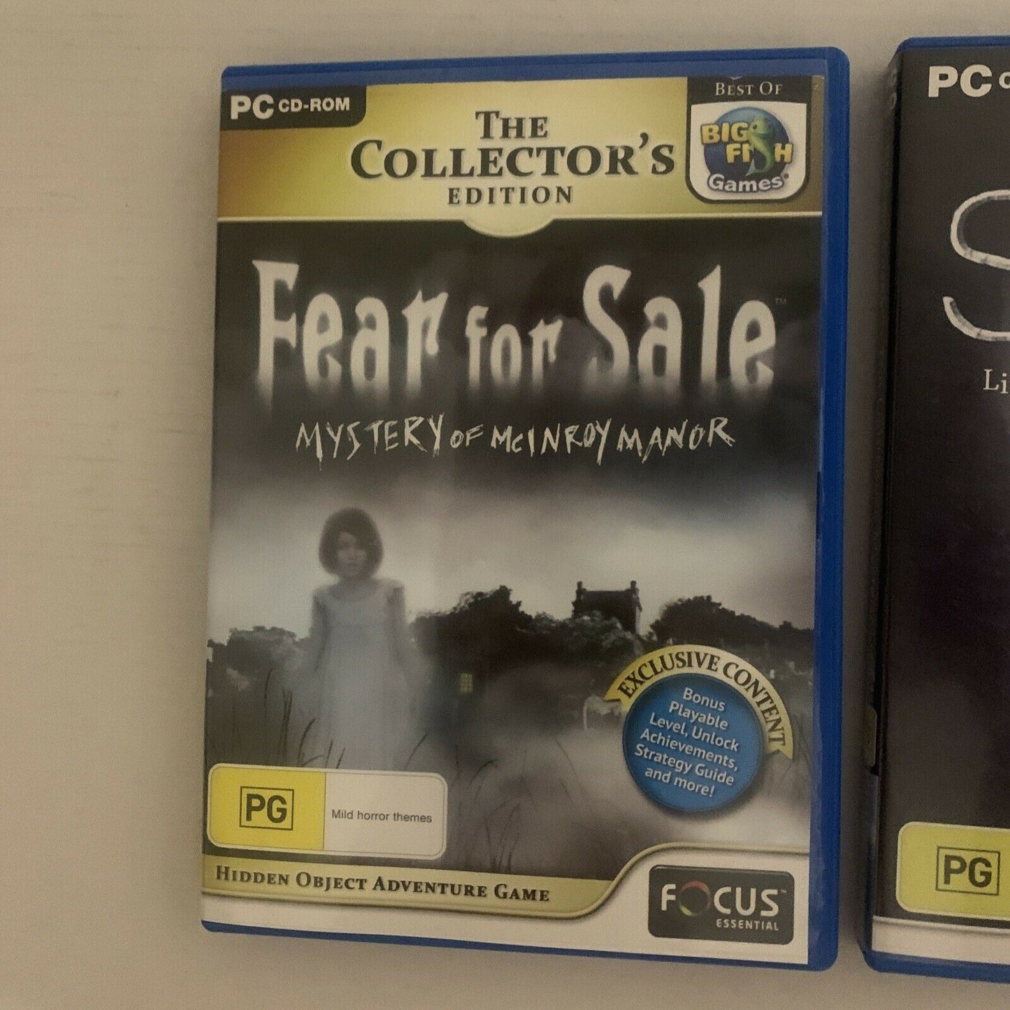 2x Hidden Object Game: Fear for Sale Mystery of McInroy Manor & Strang –  Retro Unit