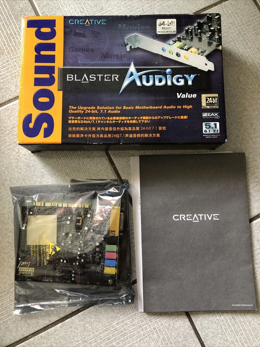 Creative Sound Blaster Audigy Value 24-bit / 96kHz, 100dB SNR, 7.1 Surround