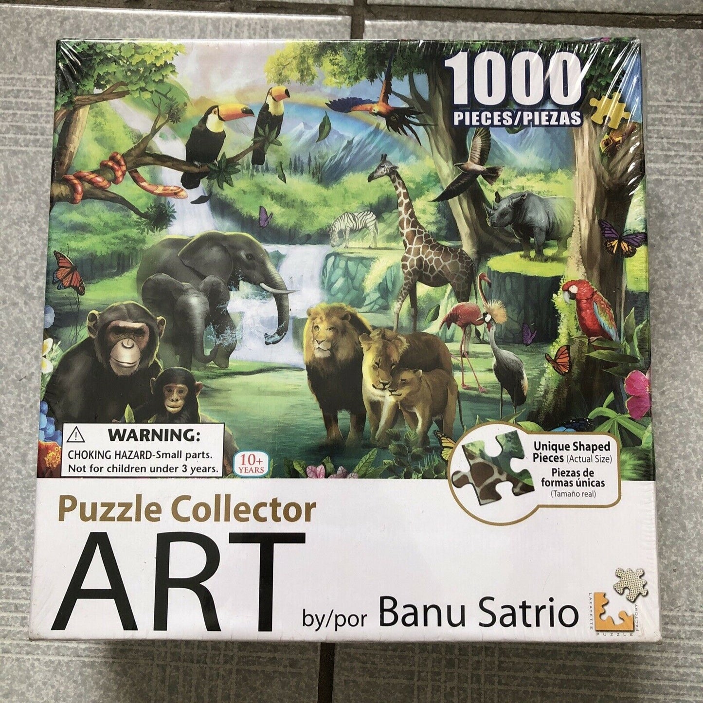 *New Sealed* Puzzle Collector Art 1000 Jigsaw Pieces -  The Watering Hole