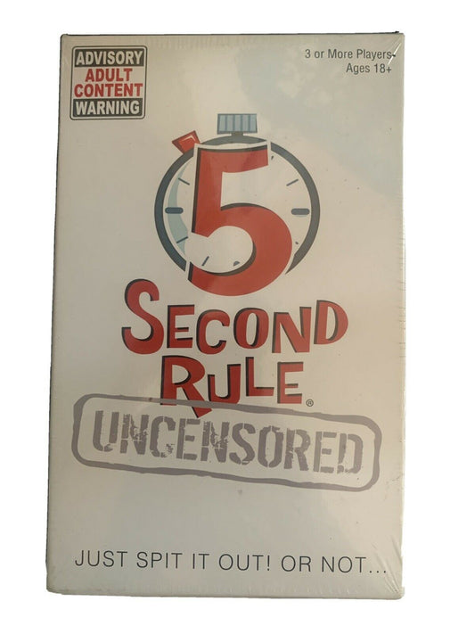 *New Sealed* PlayMonster 5 Second Rule Uncensored Adult  Card Game