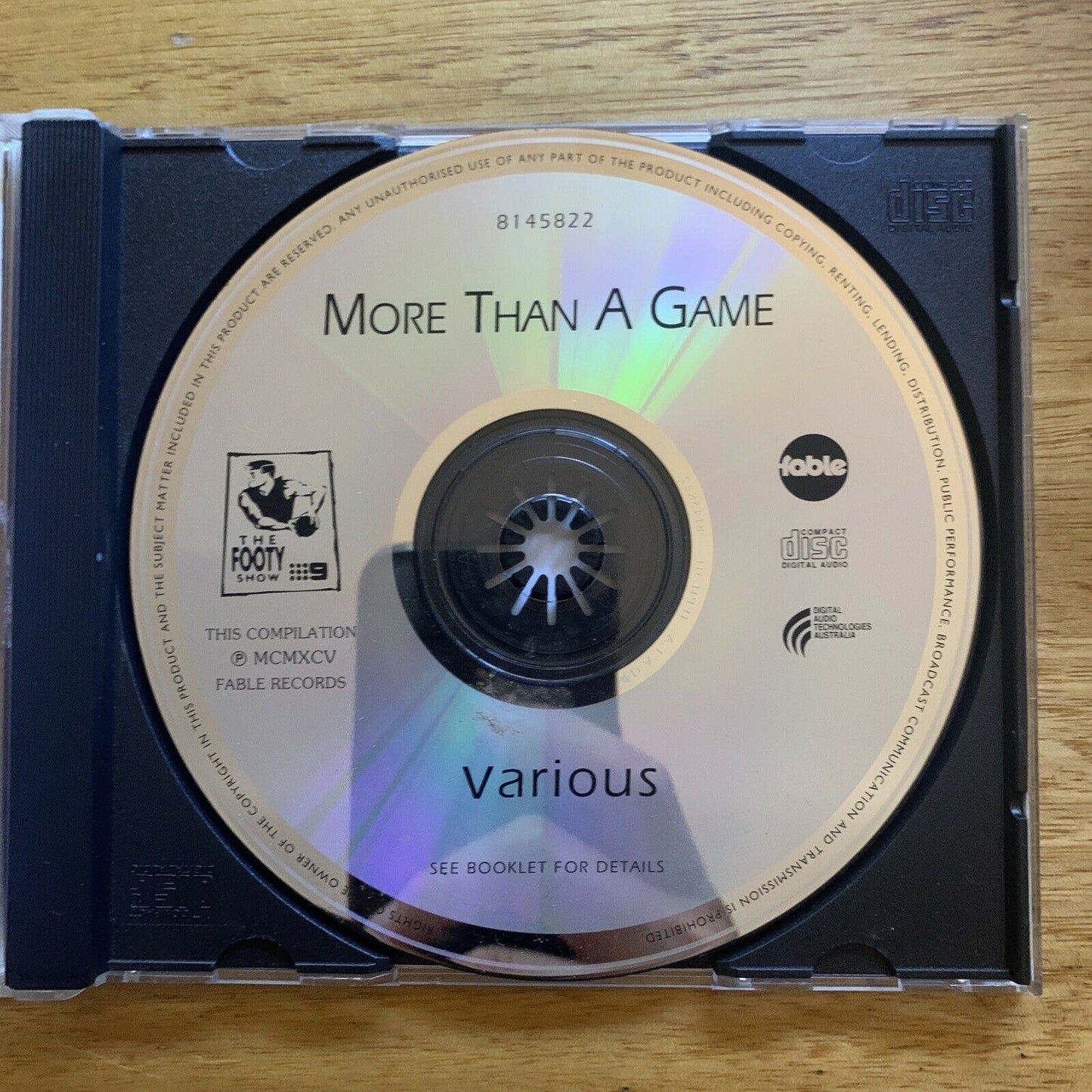 More Than A Game - The Footy Album (CD, 1996) Album