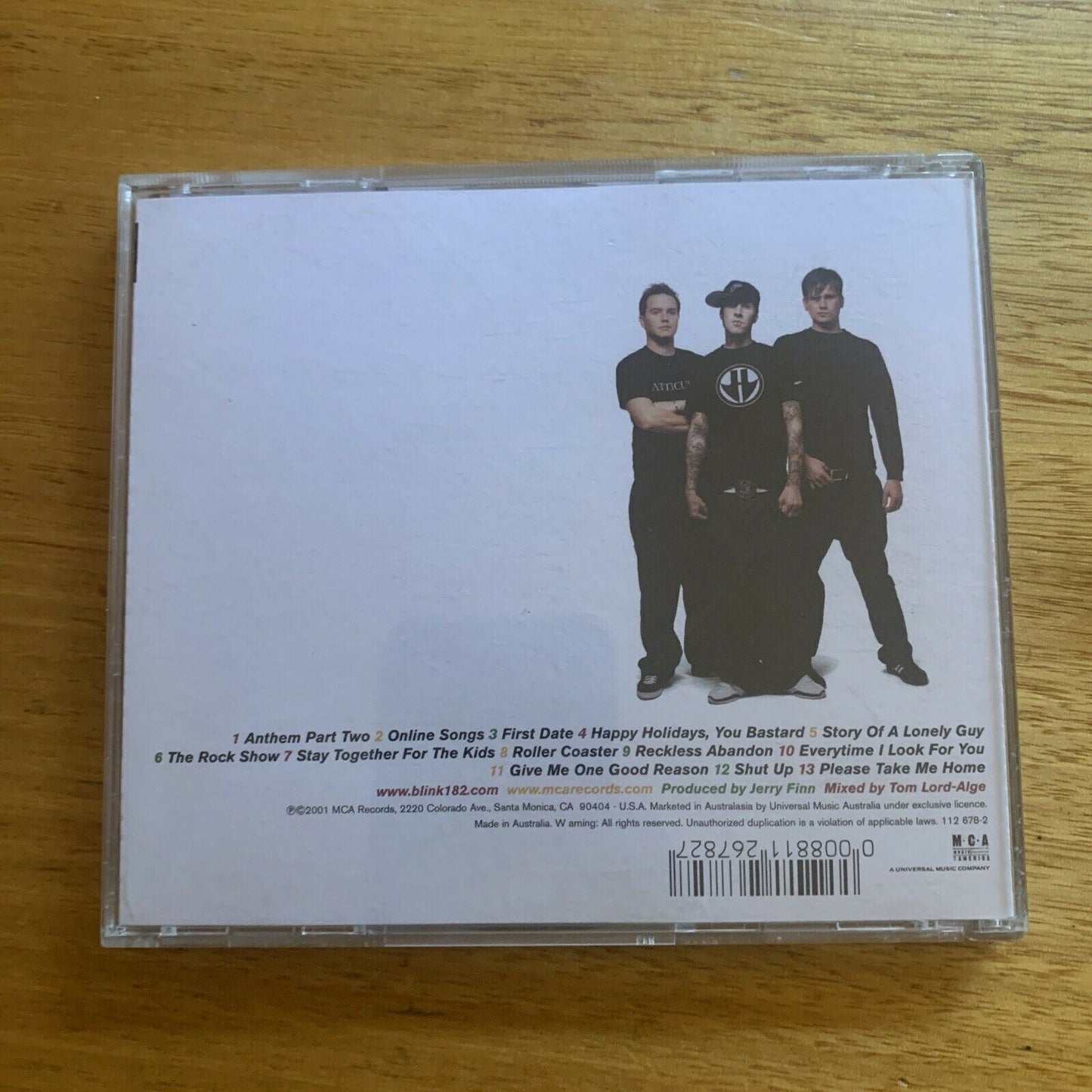 Blink-182: Take Off Your Pants and Jacket (CD, 2001, MCA) Album