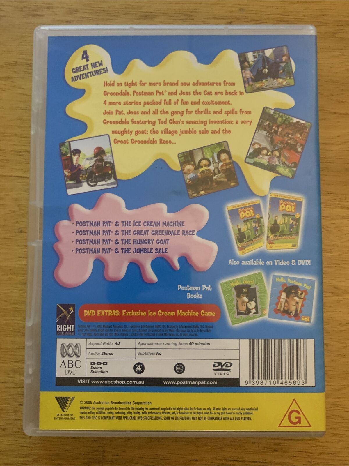 Postman Pat - Postman Pat & The Ice Cream Machine (DVD, 2005) Region 4