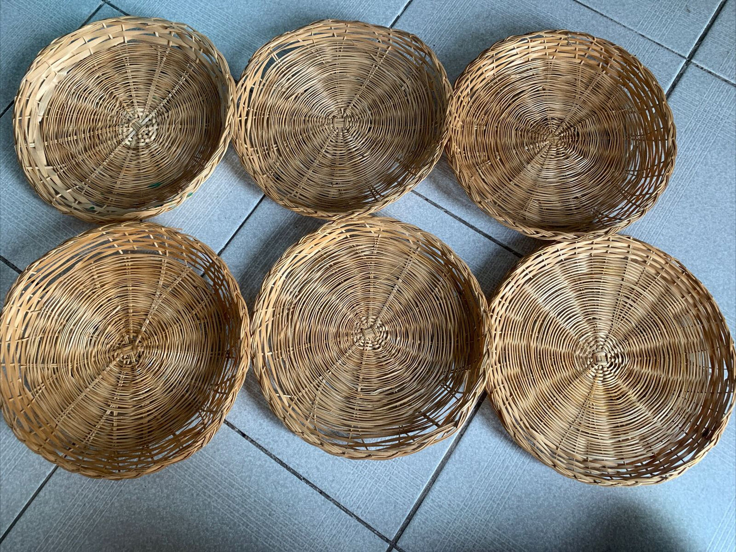 6x Bamboo Placemat 25cm