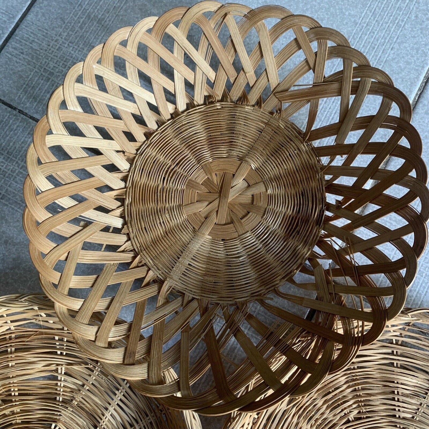 3x Bamboo Placement 25cm in diametre