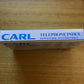 Vintage Carl Telephone Index - Name, telephone, mobile, email