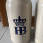 2x Vintage HB Hofbrauhaus 1L Beer Stein Mug 7.25" Tall HB