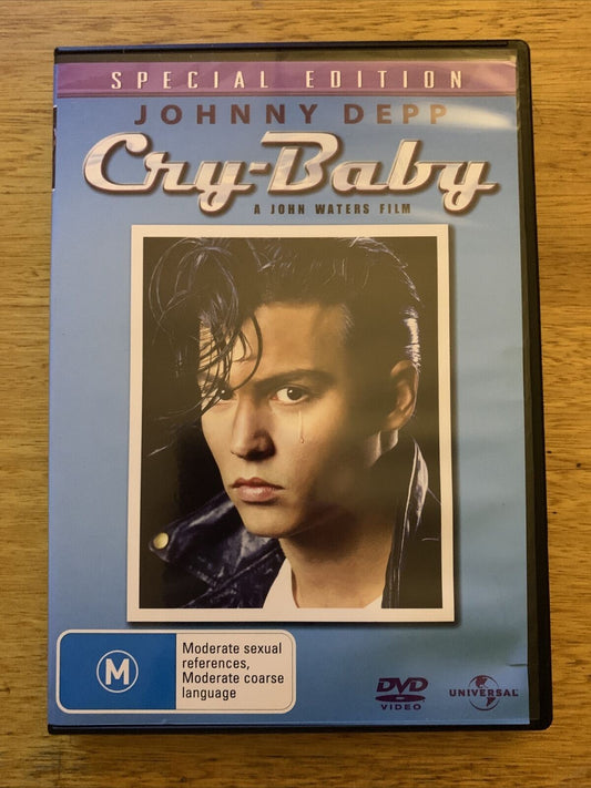 Cry Baby - Special Edition (DVD, 1990) Johnny Depp, Ricki Lake.  Region 4&2