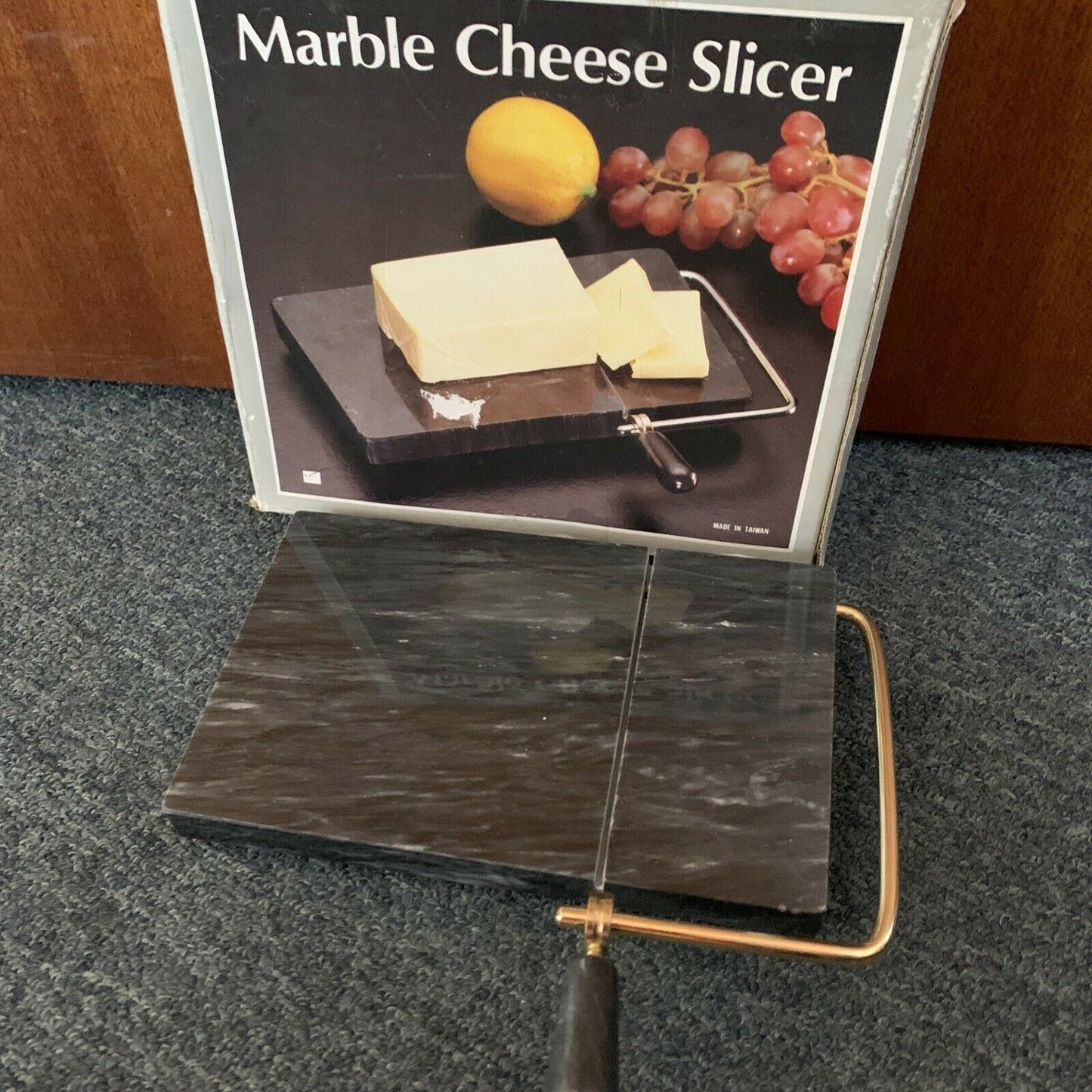 Vintage Marble Cheese Slicer