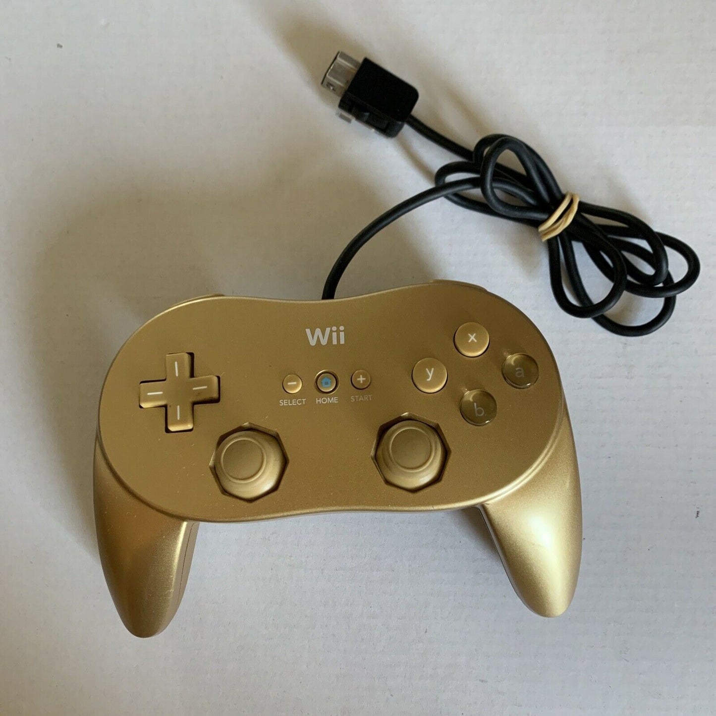 GENUINE Gold Nintendo Wii Classic Pro Limited Edition Controller RVL-005 (-02)