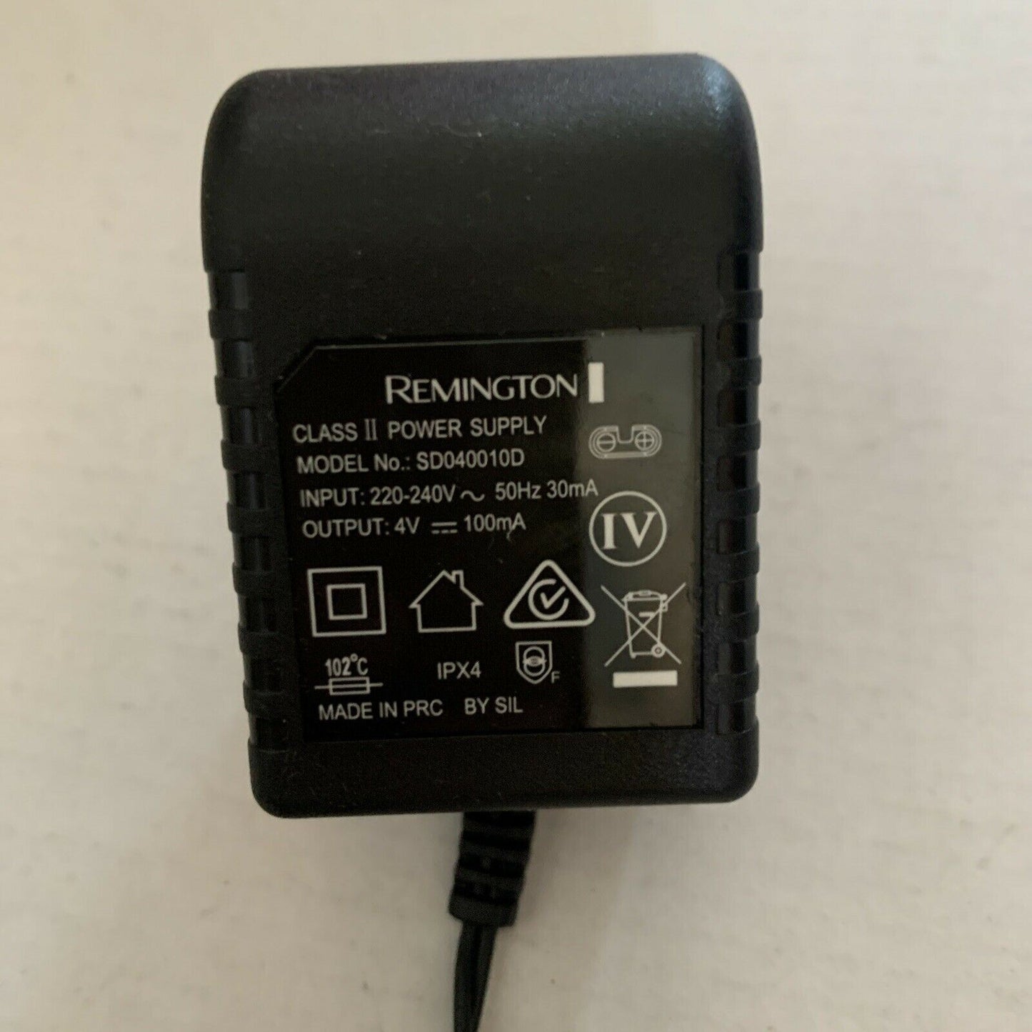 Genuine Remington SD040010D Power Supply 4V 100mA