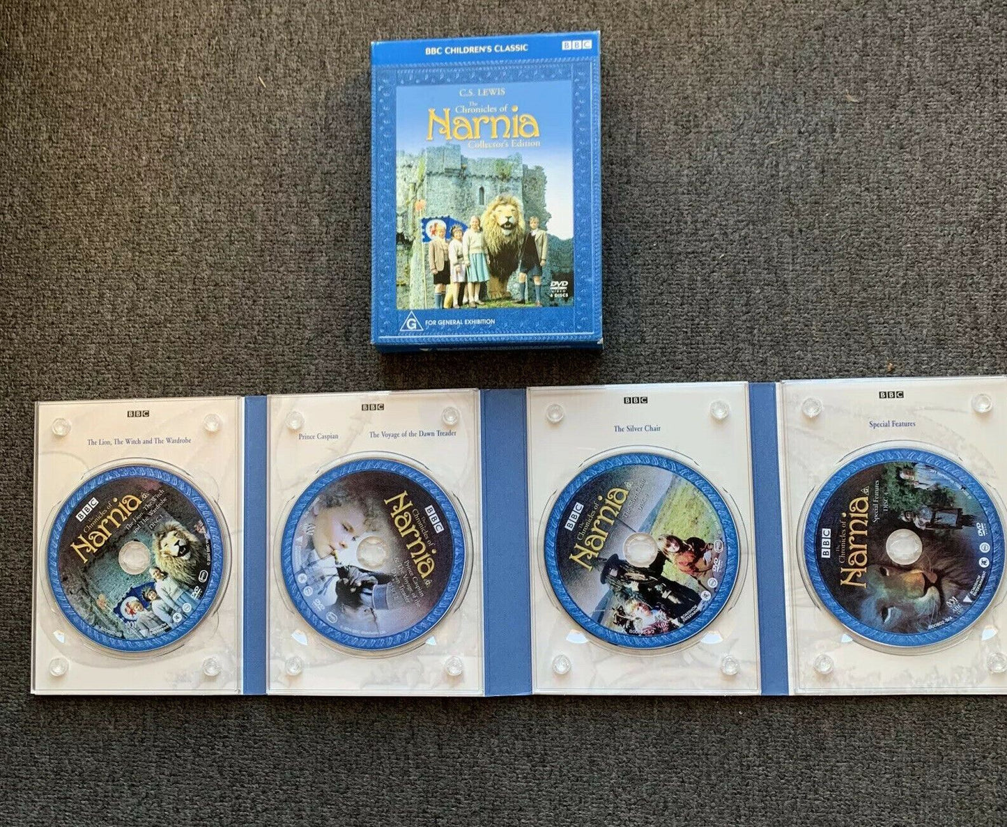 The Chronicles Of Narnia: Complete Collection (DVD, 1988, 4-Disc) BBC Region 4,2