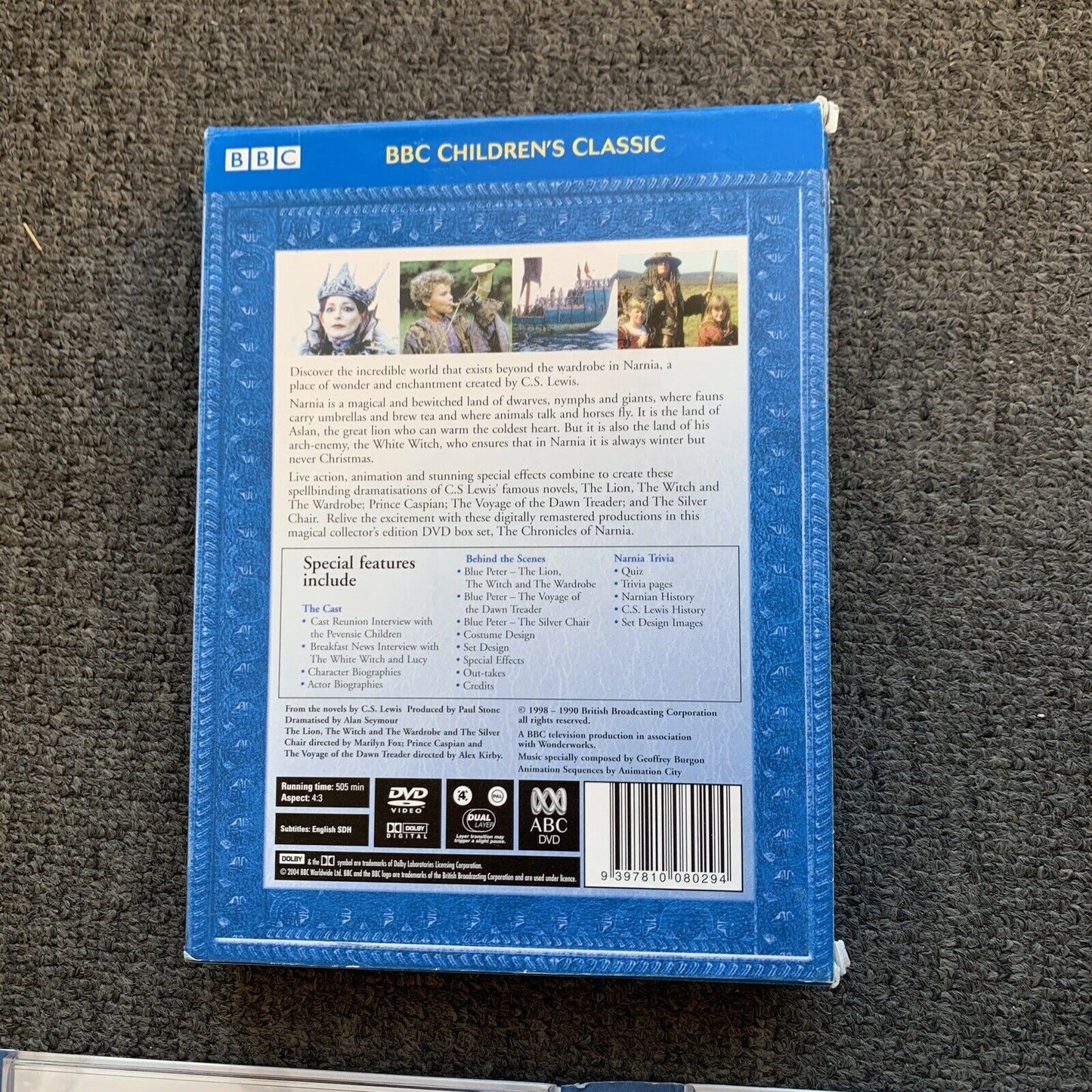 The Chronicles Of Narnia: Complete Collection (DVD, 1988, 4-Disc) BBC Region 4,2