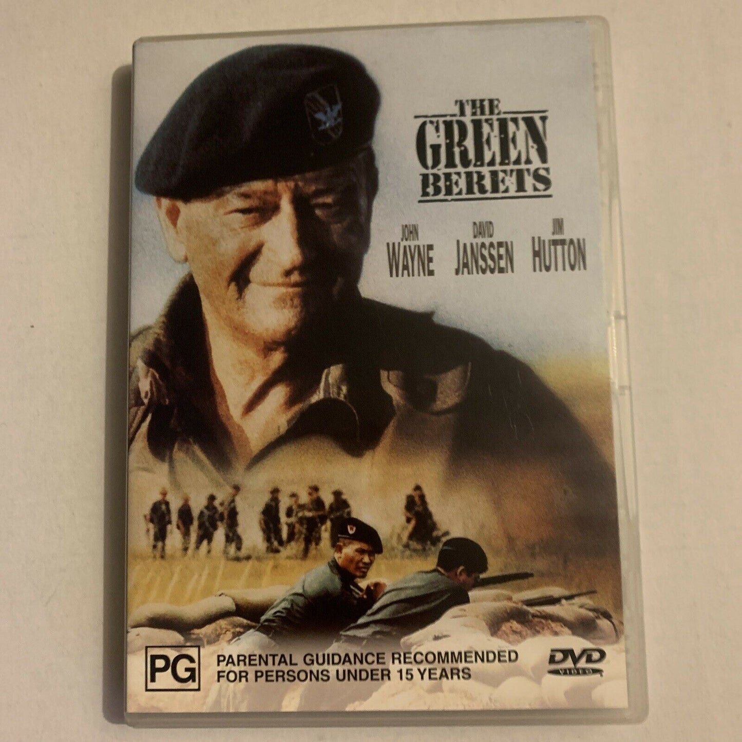 The Green Berets (DVD, 1968) John Wayne, David Janssen, Jim Hutton. Region 4,2