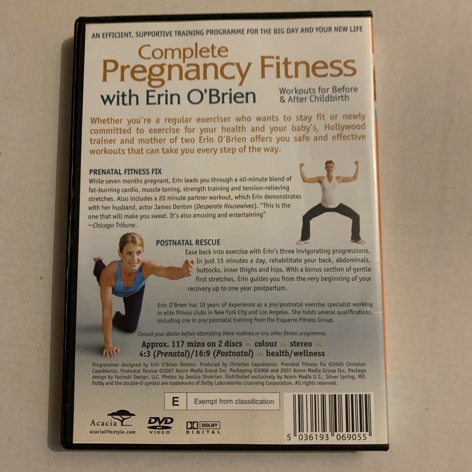 Complete Pregnancy Fitness With Erin O Brien DVD 2007 2 Disc