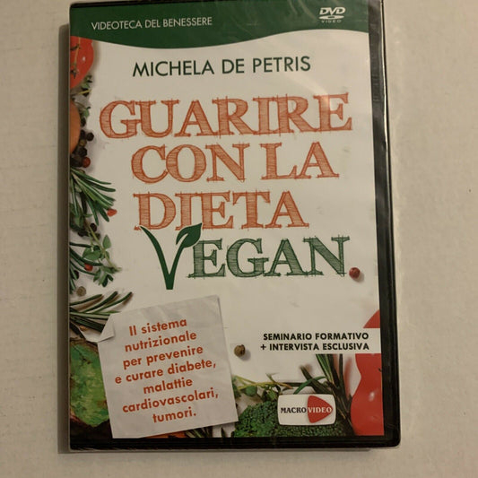 *New* Michela De Petris - Guarire Con La Siesta Vegan  (DVD, 2015) Region 2