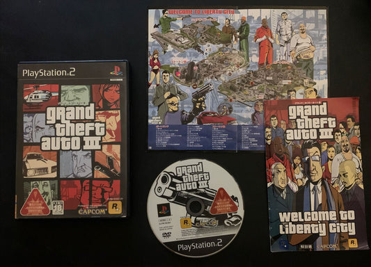 Grand Theft Auto III - PS2 Japan NTSC-J w Map + Manual