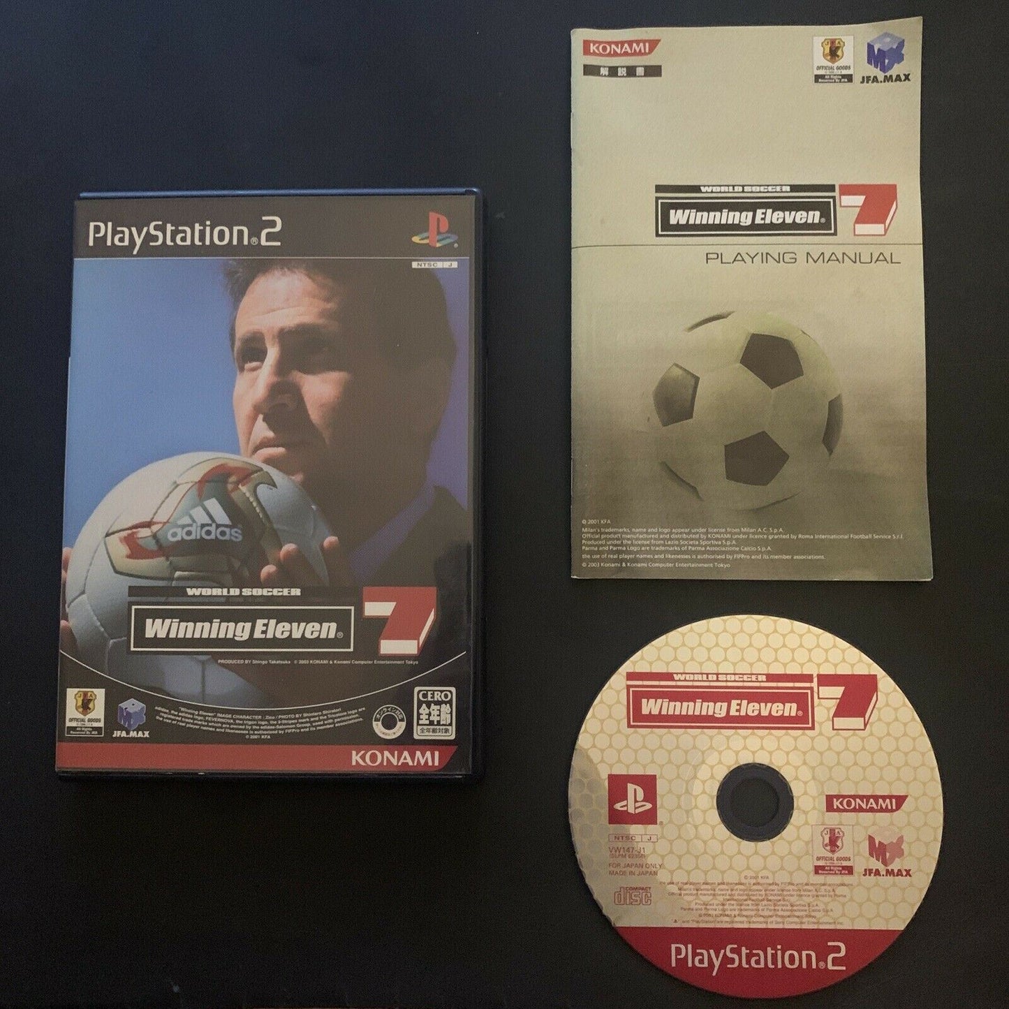 World Soccer Winning Eleven 7 - Japan PlayStation 2 PS2 NTSC-J