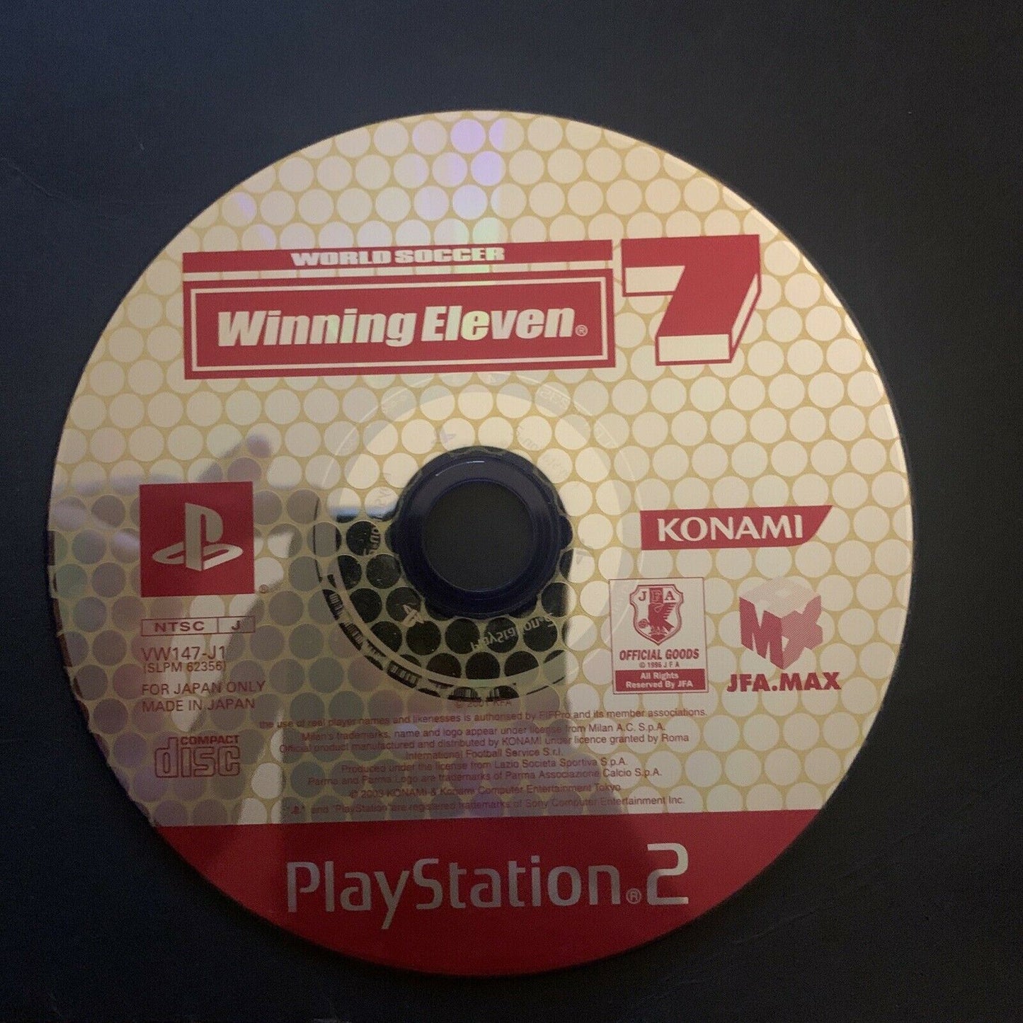 World Soccer Winning Eleven 7 - Japan PlayStation 2 PS2 NTSC-J