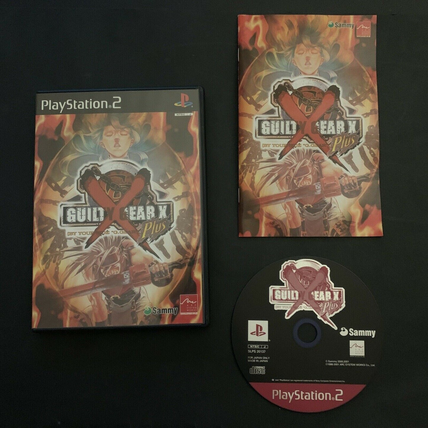 Guilty Gear X Plus - PS2 Playstation 2 NTSC-J Japan Fighting Game w Manual