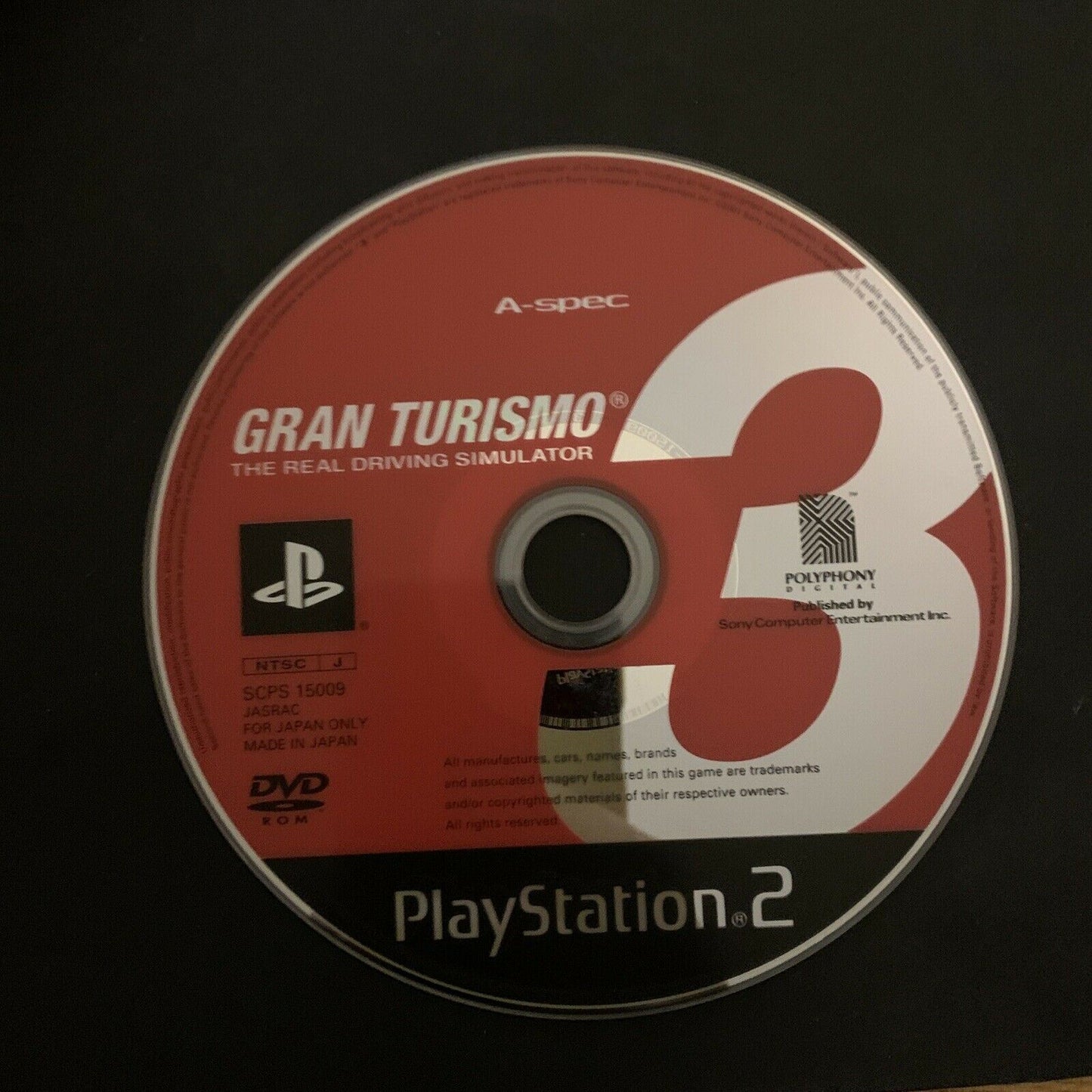 Gran Turismo 3: A-spec - Sony PS2 Playstation NTSC-J Japan Game w Manual