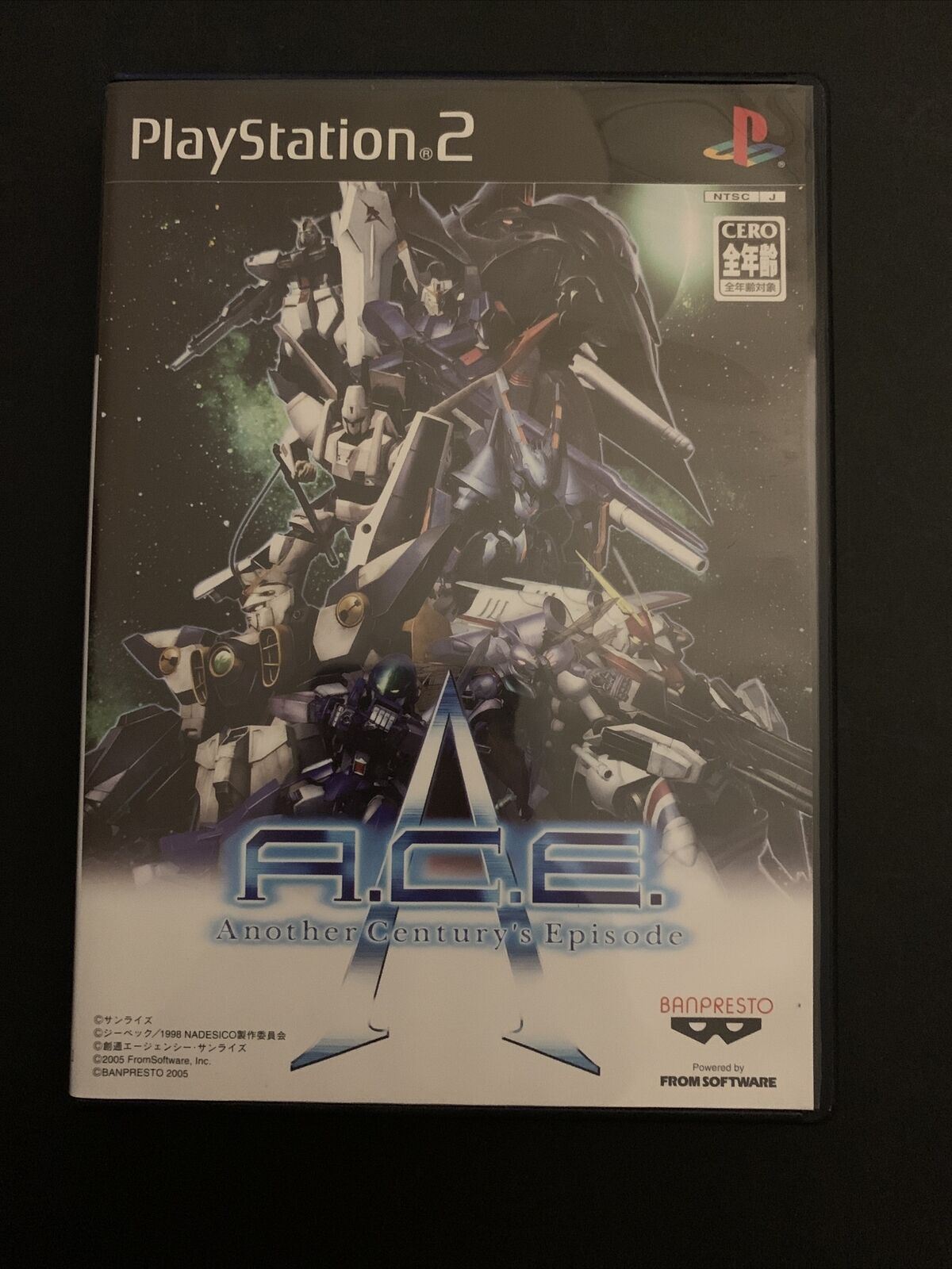 A.C.E. Another Century's Episode - PS2 NTSC-J Japan 3rd Shooter Game w Manual