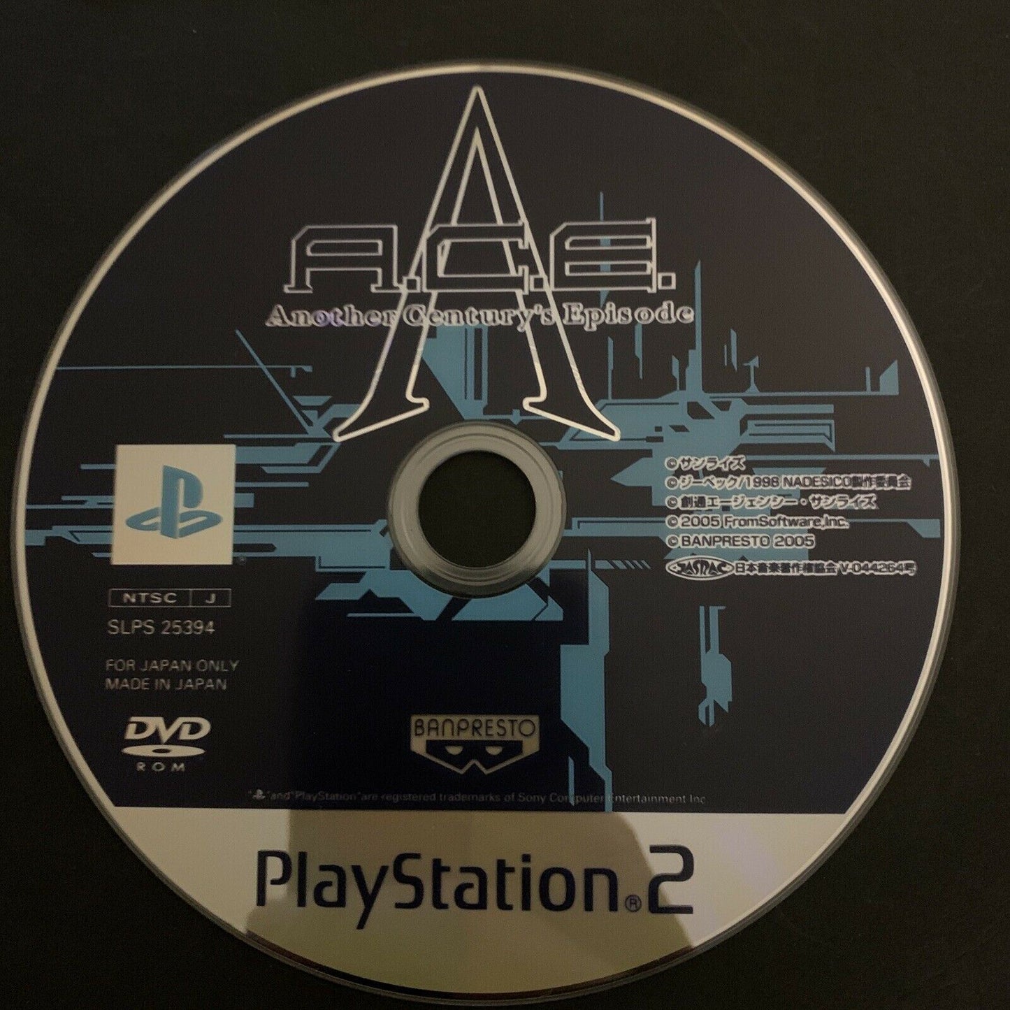 A.C.E. Another Century's Episode - PS2 NTSC-J Japan 3rd Shooter Game w Manual