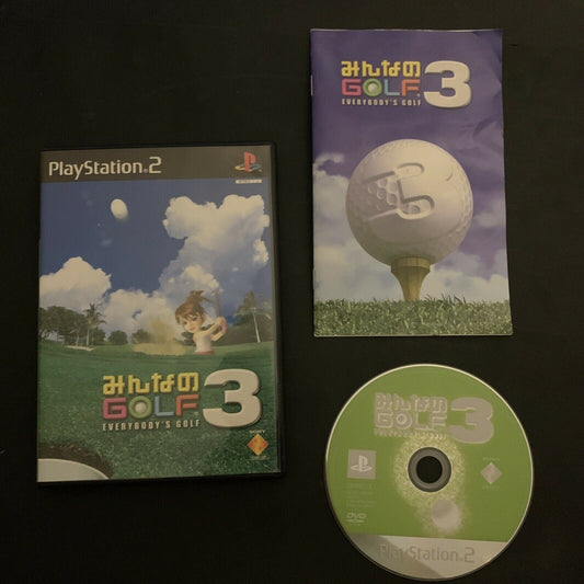 Minna no Golf Everybody's Golf 3 - PlayStation PS2 NTSC-J Japan Game w Manual