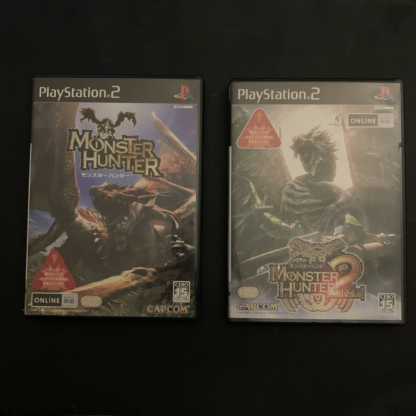 Monster Hunter 1 & 2 - PS2 NTSC-J Japan Game w Manual