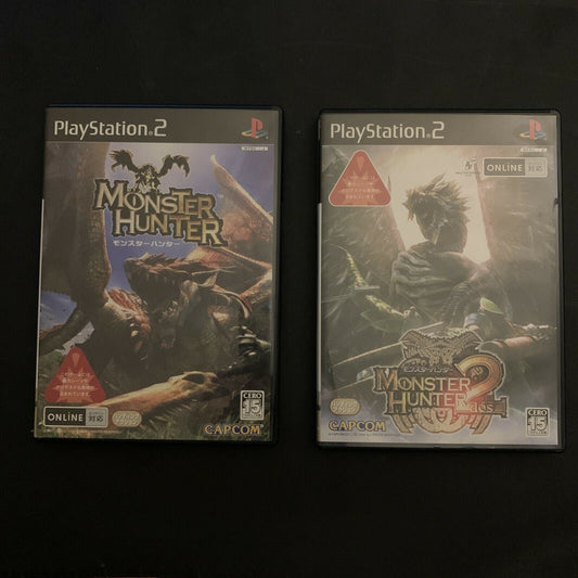 Monster Hunter 1 & 2 - PS2 NTSC-J Japan Game w Manual