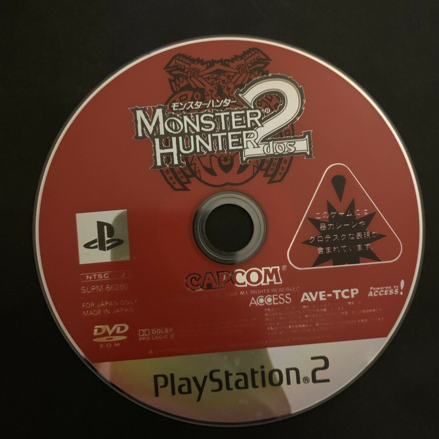 Monster Hunter 2 Dos - PS2 NTSC-J Japan Game w Manual