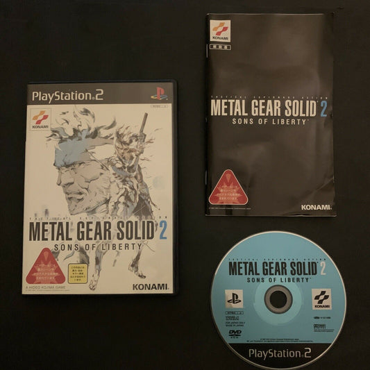 Metal Gear Solid 2: Sons of Liberty - PS2 Playstation NTSC-J Japan Game w Manual