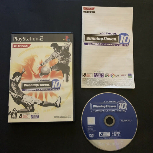 J League Winning Eleven 10 + Europe League - PS2 NTSC-J Japan Game w Manual