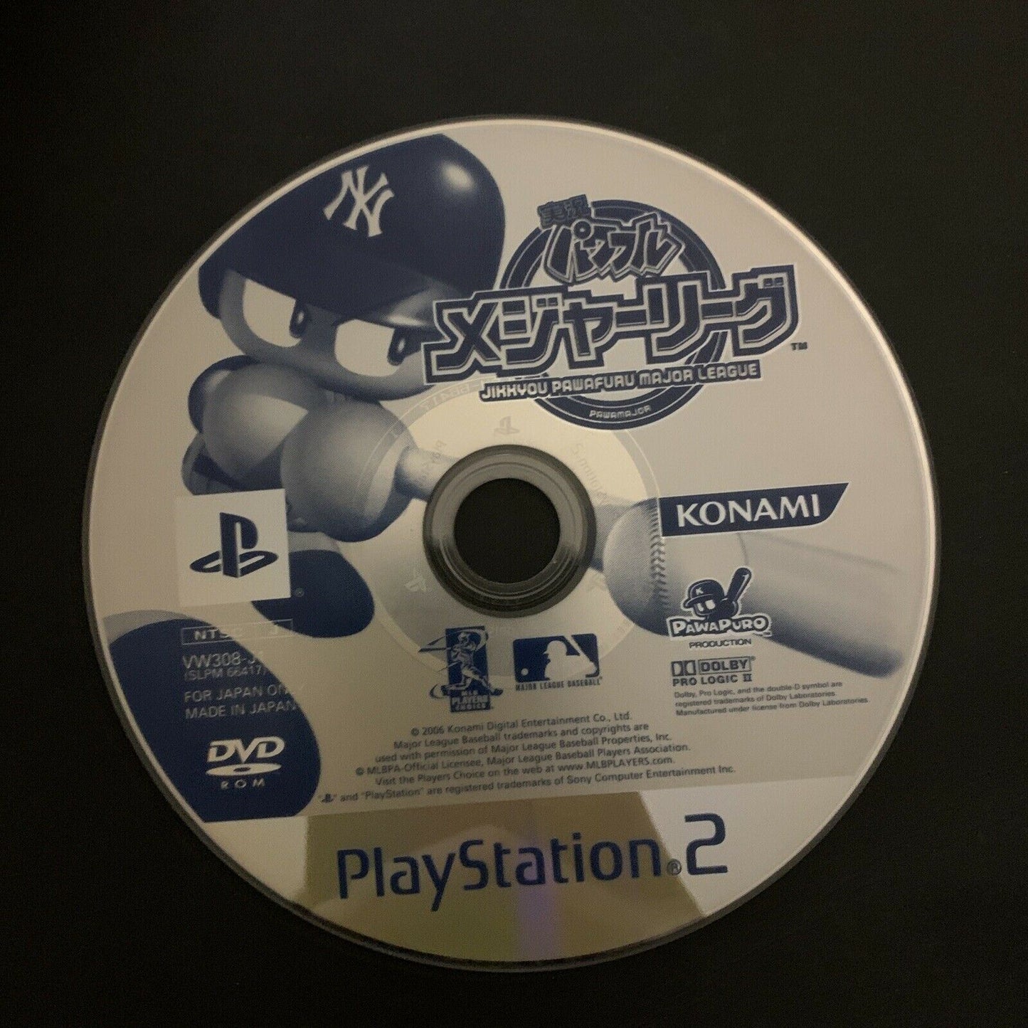 Jikkyou Powerful Major League Baseball MLB - PS2 NTSC-J Japan Game w Manual