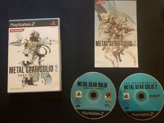 Metal Gear Solid 2: Sons Of Liberty - PS2 NTSC-J Japan Game w Documentary DVD