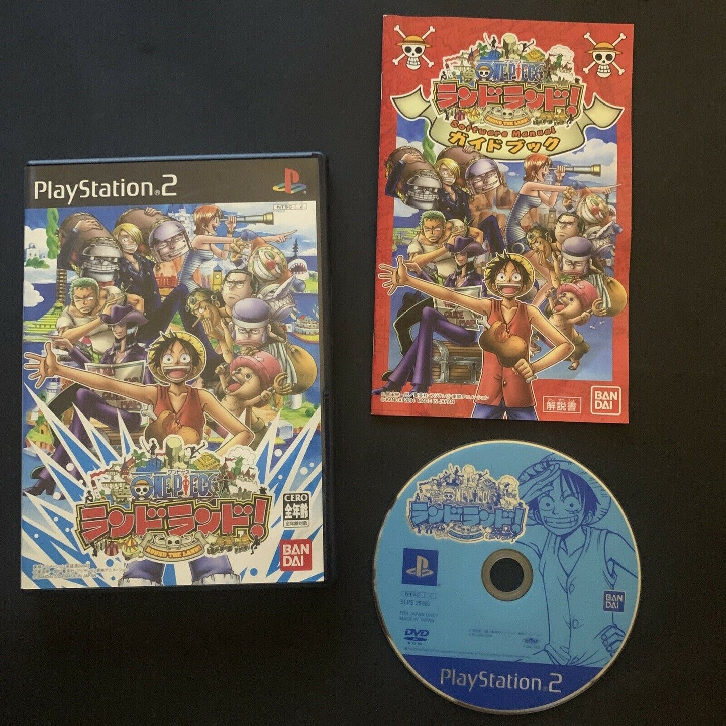 One Piece: Round the Land! - PS2 Playstation 2 NTSC-J Japan Game w Manual