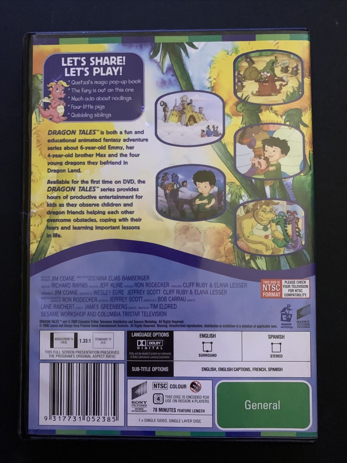 Dragon Tales - Let's Share! Let's Play (DVD) Region 4