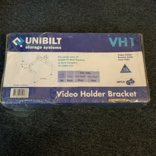 *NEW* Unibilt VH1 - Video Holder Bracket holds most VCRs