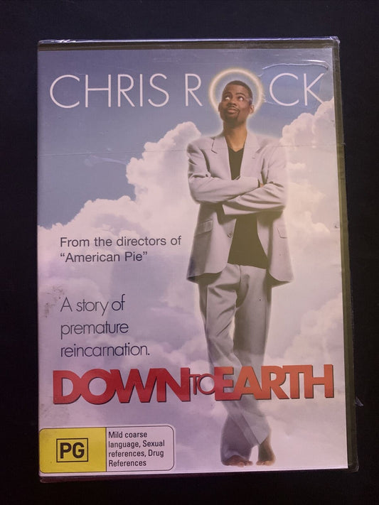 *New Sealed* Down To Earth (DVD, 2001) Chris Rock, Regina King. Region 4