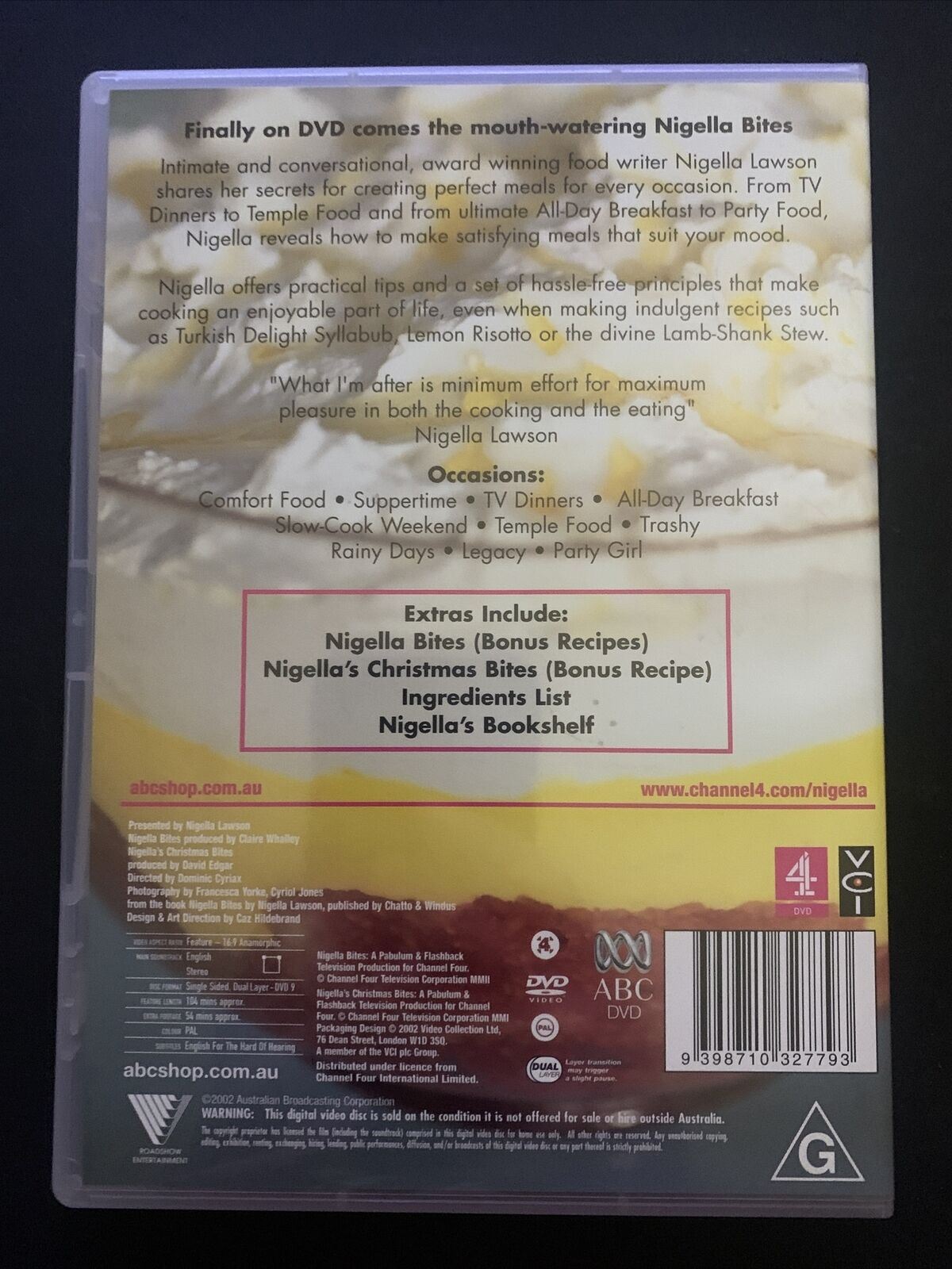 Nigella Bites (DVD, 2000) Nigella Lawson. Region 4