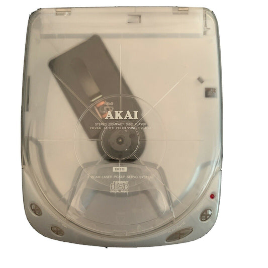 Akai PD-X30 Portable CD Player w 3 Beam Laser Pickup System Stereo