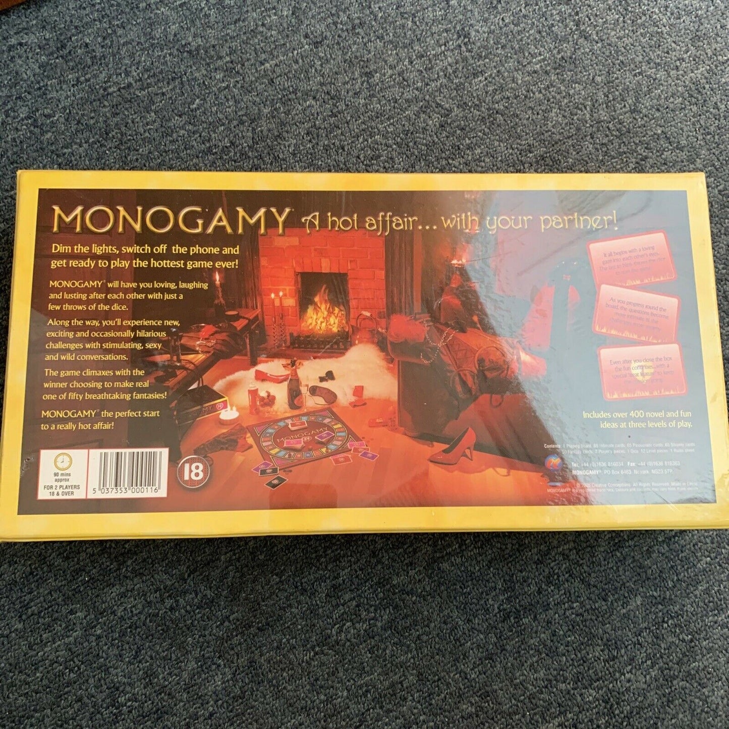 *New Sealed* MONOGAMY Couple Romance Board Game a Hot Affair With Your Partner