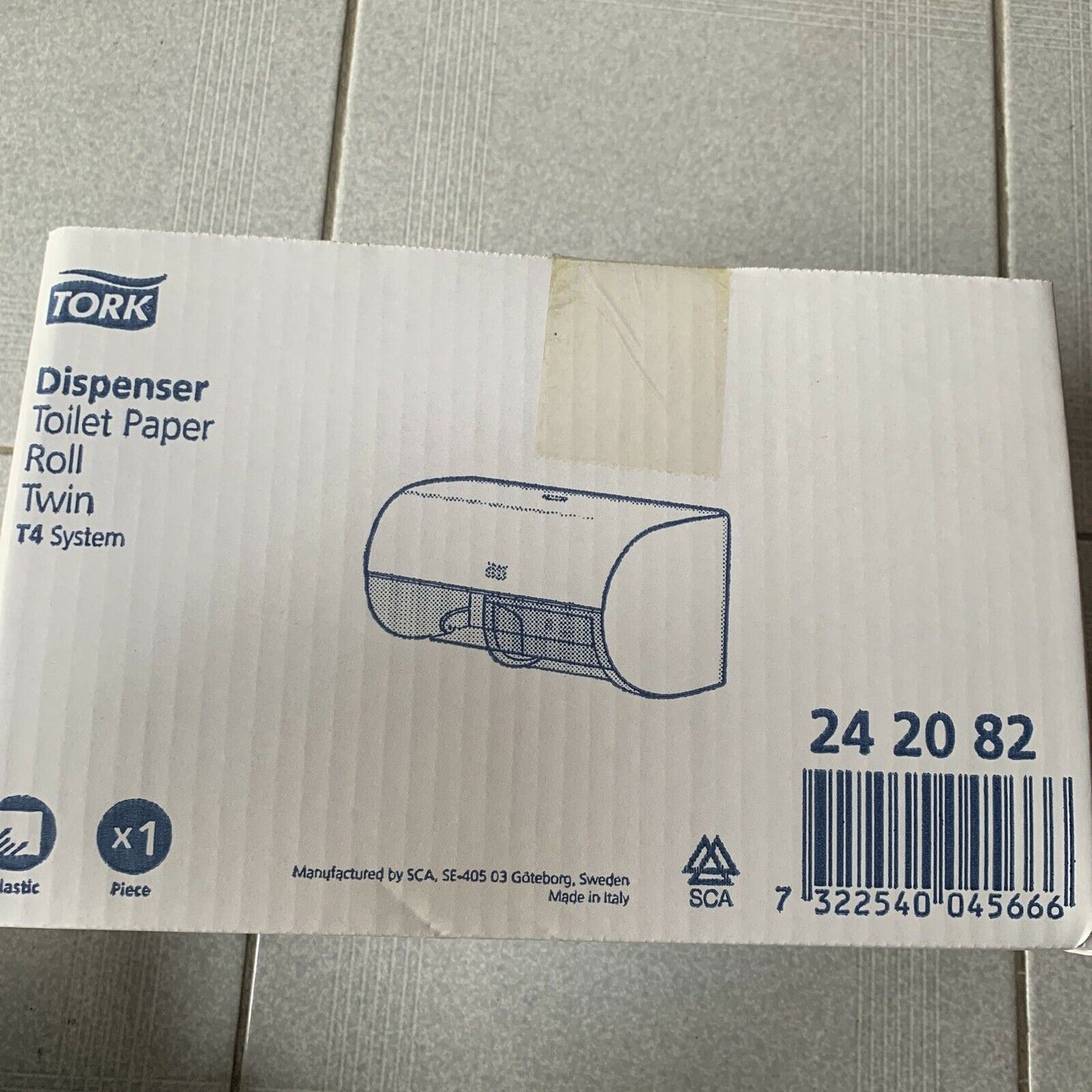 TORK Toilet Paper Dispenser Roll Twin T4 System White - Commercial Grade